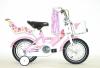 Hauser Swan 12 -os gyermek kerékpár kosárral és babahordozóval