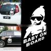 Baby on board baba az autóban autós matrica