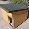 Kutyaház, kutyaól, szigetelt, nyitható tetővel
