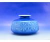 0B188 Zsolnay kék színű porcelán váza
