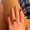 14K köves arany gyűrű női
