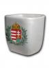 Kerámia kis szögletes pohárkák - Magyar címerrel (3db)