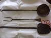 3 db konyhai kovácsoltvas eszközök az 1850-es évekből
