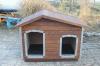 140X100 hőszigetelt dupla kutyaház fordított amerikai tetős