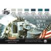 U.S. haditengerészet 2. világháború makett akril festék szett 1