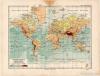 Világtérkép Mercator projekciójában, térkép 1892, eredeti