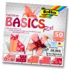 Folia origami papír basics 15x15cm piros 50ív