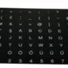 Egyéb - Billentyűzet matrica - magyar ékezetes, fekete alapon fehér betűk