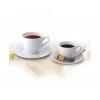 Kávés csésze csészealj szett Rotberg Porcelain Basic fehér