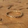 14k Női fonott arany gyűrű