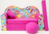 Gyerek kanapé szivacs nyitható, pink többféle