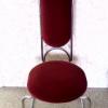 Fémvázas (krómozott) szék (6 db) asztal