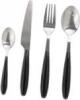4-Home Cutlery 16 db-os evőeszköz készlet, fekete