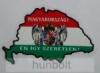 Nagy-Magyarország nemzeti, Magyarország én így....belső matrica (15x10cm)