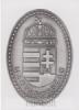 Címer, öntapadó ón matrica Magyarország felirattal (10X7cm)