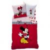 Felnőtt ágynemű huzat-Minnie egér-piros pöttyös (Disney ágynemű)