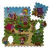 Candy Village Puzzle - mosható szőnyeg 9 db-os