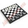 Összehajtható mágneses sakk készlet 20x20 fekete - fehér