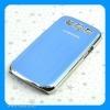 elegáns Samsung Galaxy S3 kék fém tok hátlap