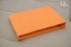 Narancsszín pamut jersey gumis lepedő 200x200-as méret
