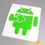 Android eat Apple matrica