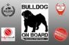 Autós Angol Bulldog Matrica - Bulldog Streetwear Angol Bulldog Minta2 10x15cm