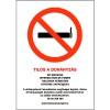 Tilos a dohányzás matrica - 17x25cm