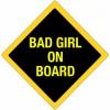 Bad girl on board autó matrica