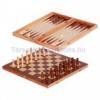 Sakk és Backgammon fából 32 cm