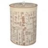 Bisk Szöveg mintás, bambusz szennyestartó kosár, 35x50 cm 05185 Bisk