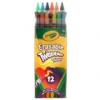 Crayola: 12 db radírvégű csavarható színes ceruza