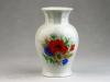 0K424 Régi pipacsos Zsolnay porcelán váza 14 cm