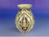 Vajszínű Zsolnay porcelán váza 7 cm