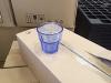 Polikarbonát törhetetlen műanyag kék vizes pohár 2,5 dl