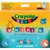 Crayola filctoll készlet 12 db-os vastag tompahegyű, lemosható