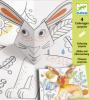 039 Bunny Up- kreatív 3D-s színező készlet (Djeco)